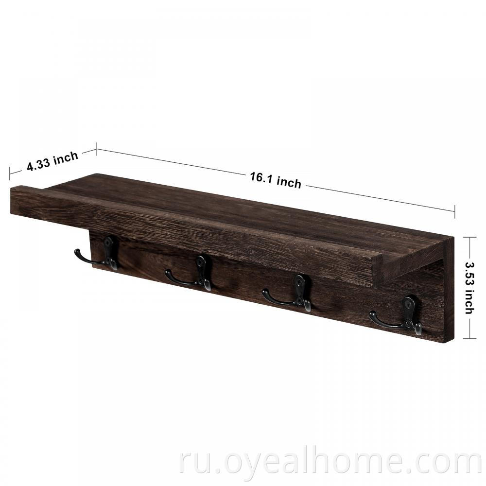 Wall Mounted Wooden Placement Rack